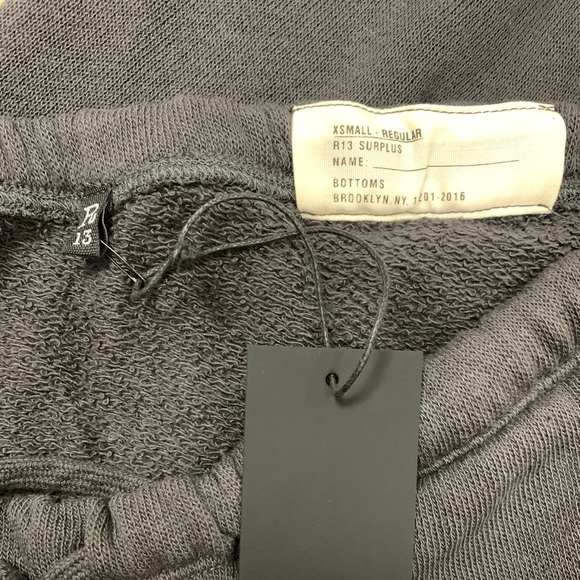 R13 FIELD SWEATPANT VINTAGE BLACK Sz XS - Picture 6 of 10